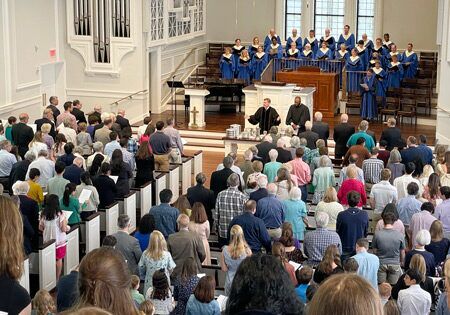 photo of communion service
